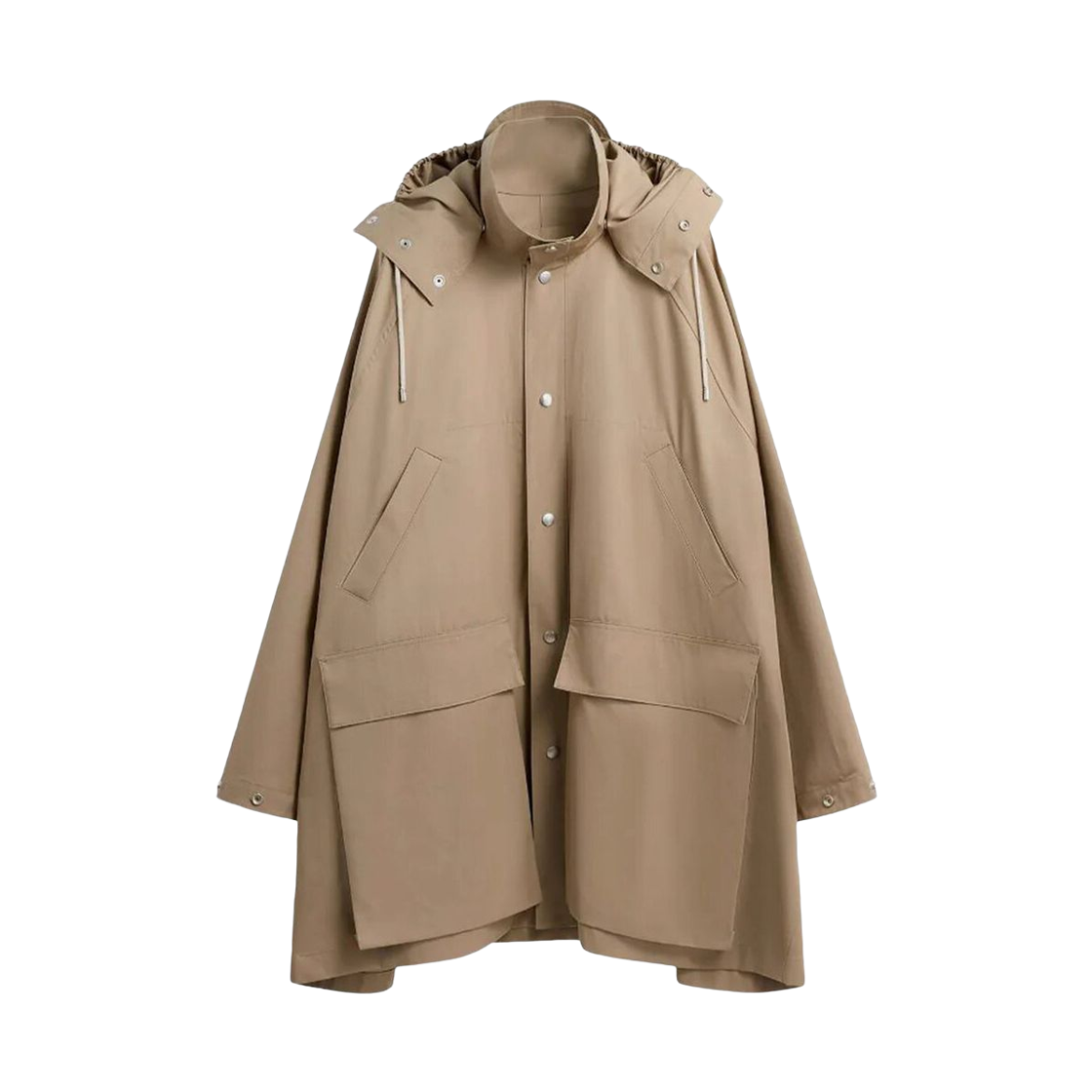 CO1028-LF1154-240 (W) Lemaire Detachable Hooded Raincoat Beige
