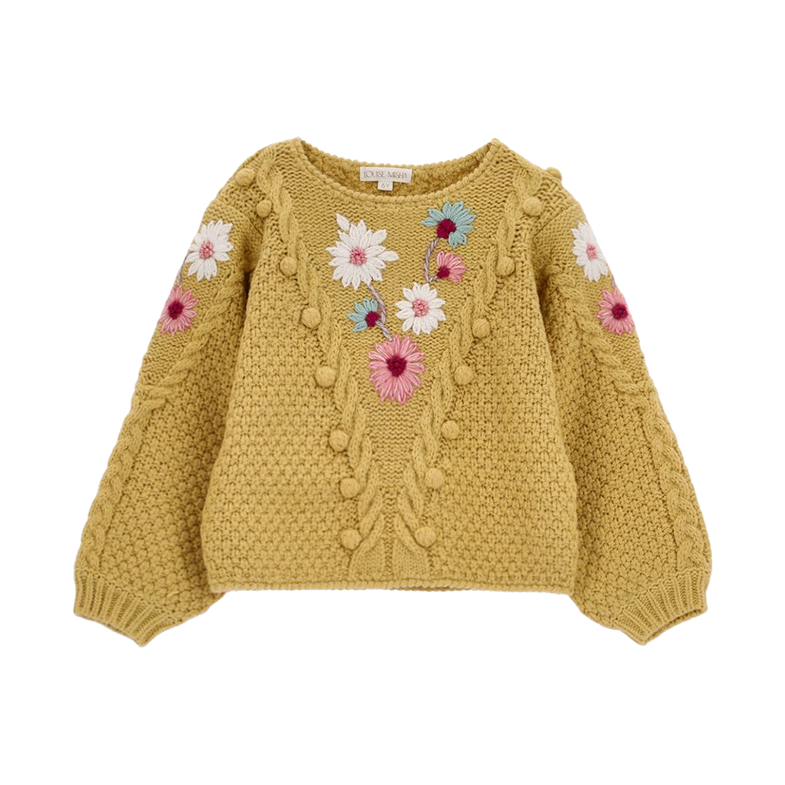 (키즈) 루이스 미샤 아카시아 점퍼 스웨터 허니((Kids) Louise Misha Acacia jumper Sweater Honey)