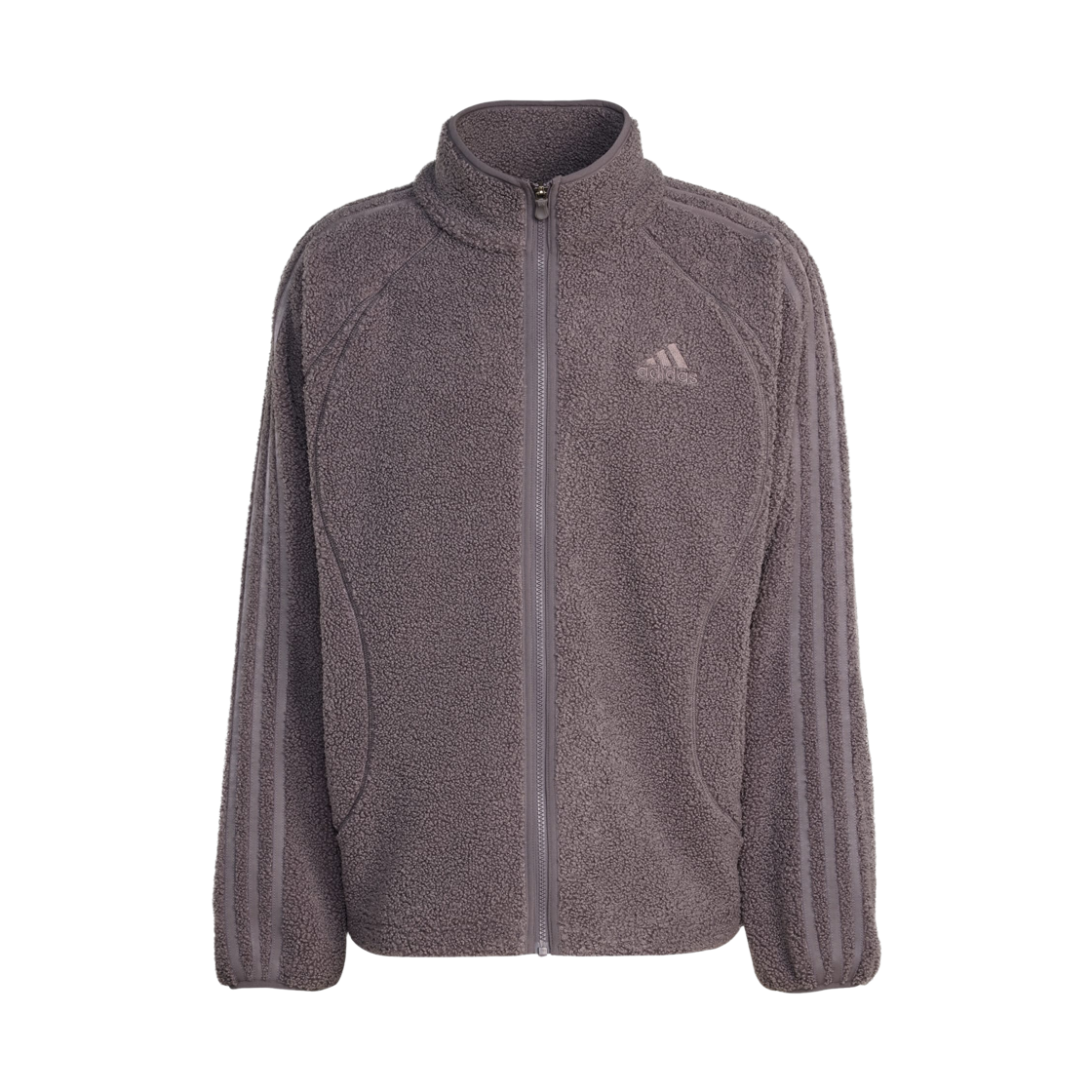 아디다스 보그 플리스 팀가이스트 트랙탑 그레이 스트라타 - KR 사이즈(Adidas Borg Fleece Teamgeist Track Top Grey Strata - KR Sizing) - 1