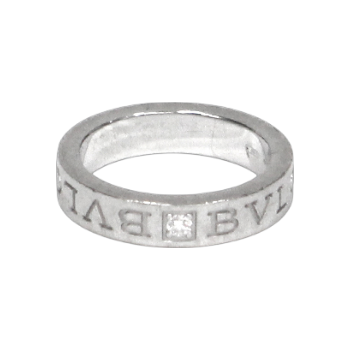 불가리 50호 18K 화이트골드 다이아 1P 뉴비비 반지 C-B39904(Bulgari 50 Size 18K White Gold Diamond 1P New Bibi Ring C-B39904)