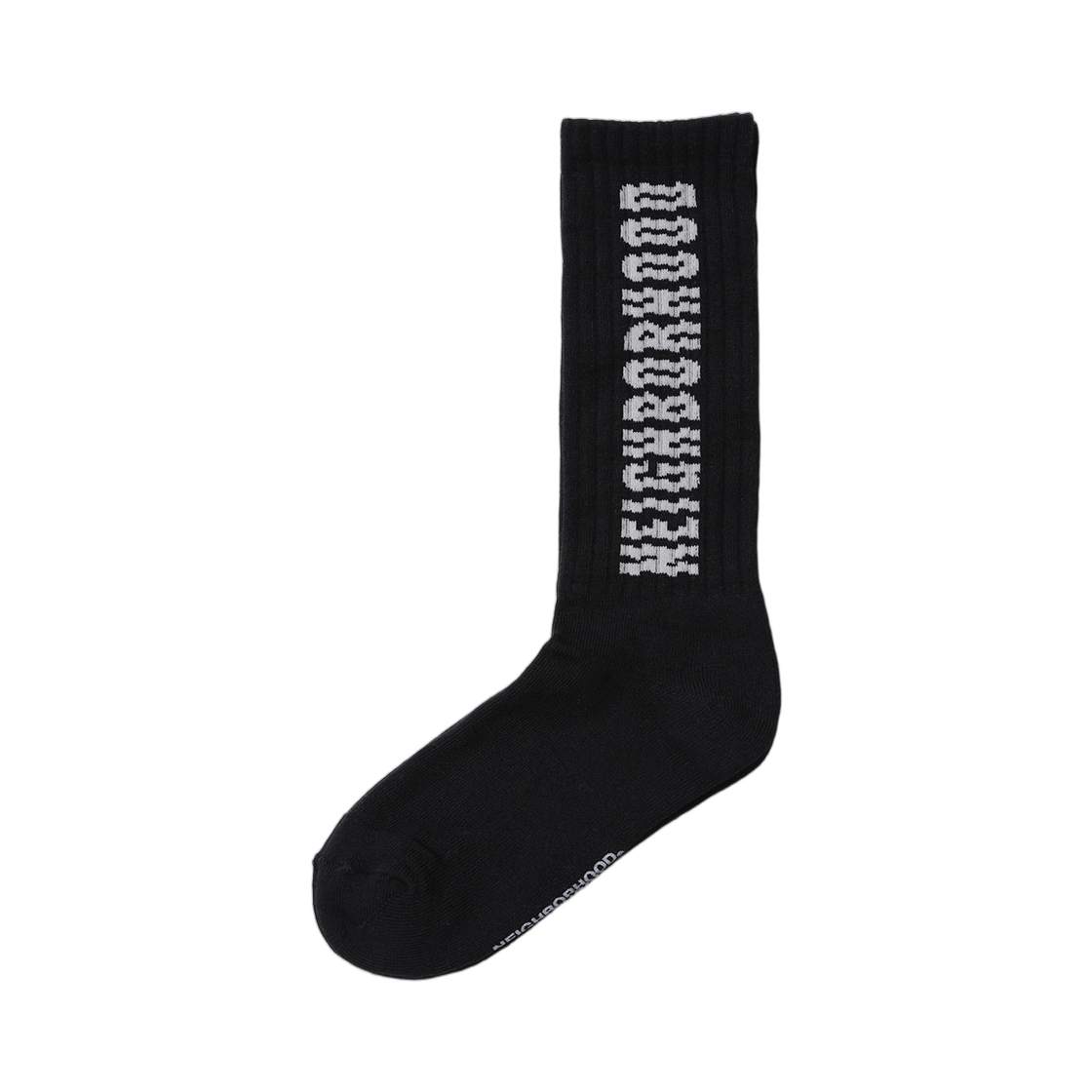 252WINH-UWM01 Neighborhood Shift Logo Socks Black