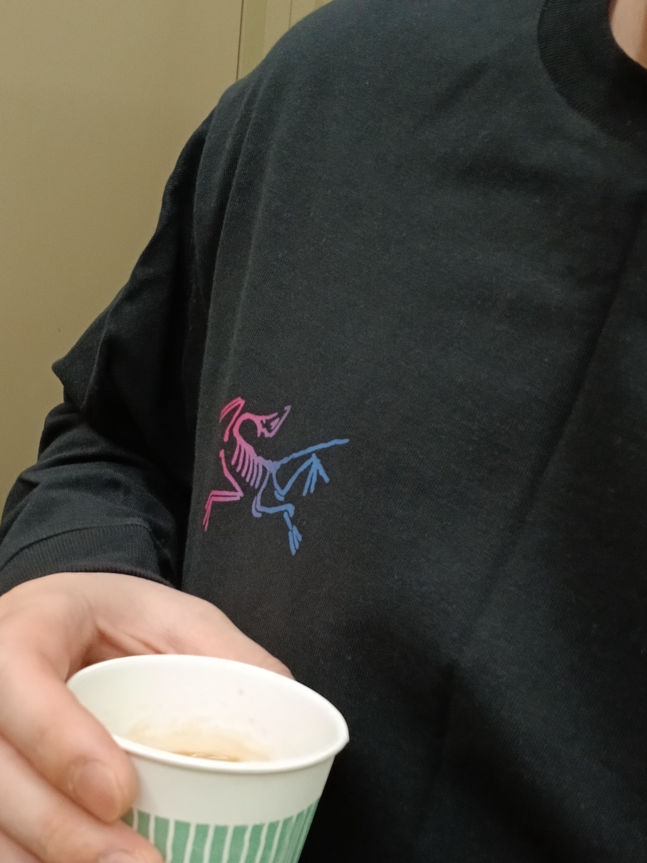 Arc'teryx Kragg Cotton Heatmap LS T-Shirt Black, Arc'teryx Cronin Pants Black 착용 스타일 - 2