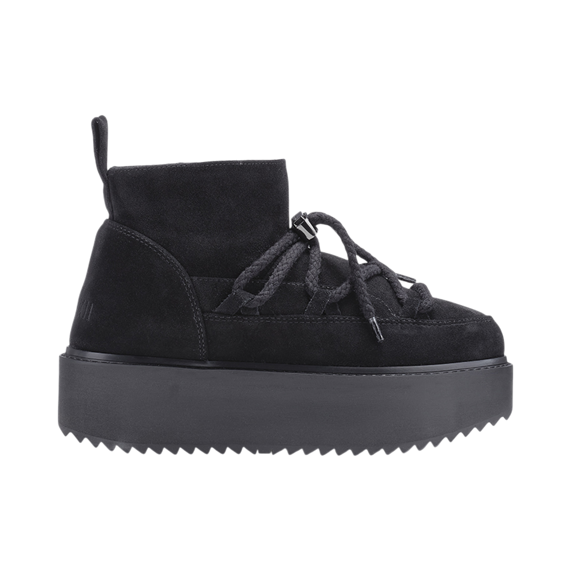 이누이키 여성 블랙 클래식 로우 플랫폼 방한 부츠(INUIKII Women Black Classic Low Platform Winter Boots)