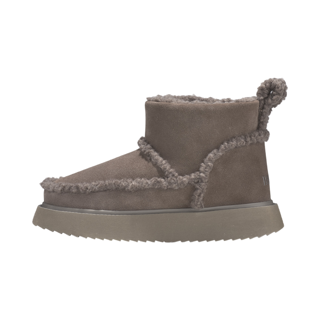 이누이키 여성 탁한 카키 시어링 마이크로 부츠(INUIKII Women Dark Khaki Shearling Micro Boots) - 2