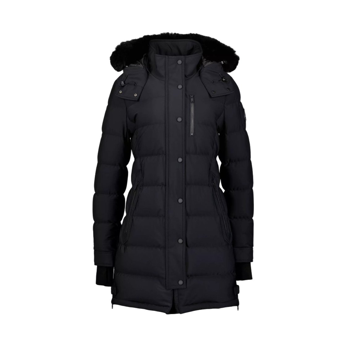 M32LP222S305 (W) Moose Knuckles Watershed Parka 2 Black Shearling Black