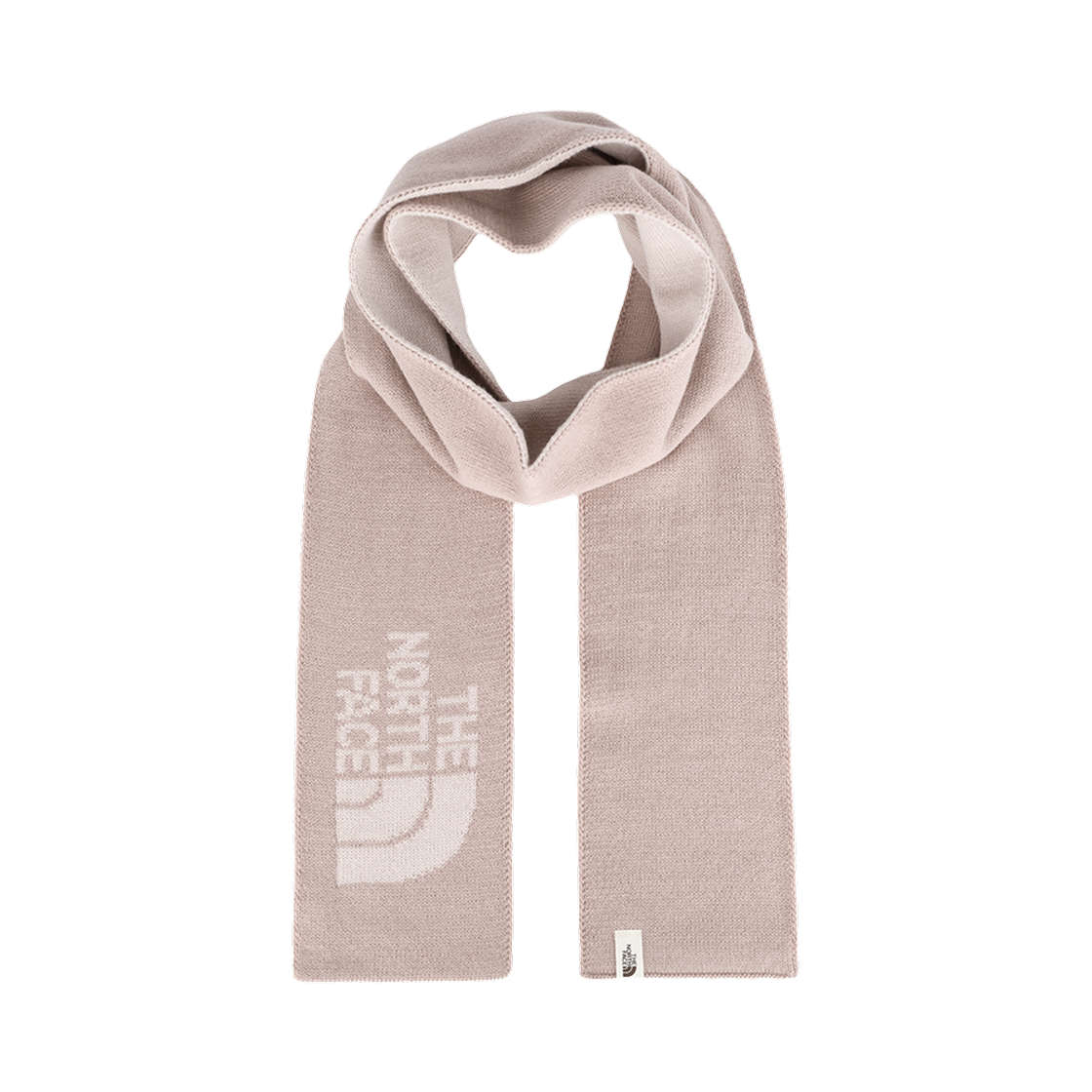 노스페이스 화이트 라벨 멜로우 니트 머플러 그레이시 핑크 - 25FW(The North Face White Label Mellow Knit Muffler Grayish Pink - 25FW) - 1
