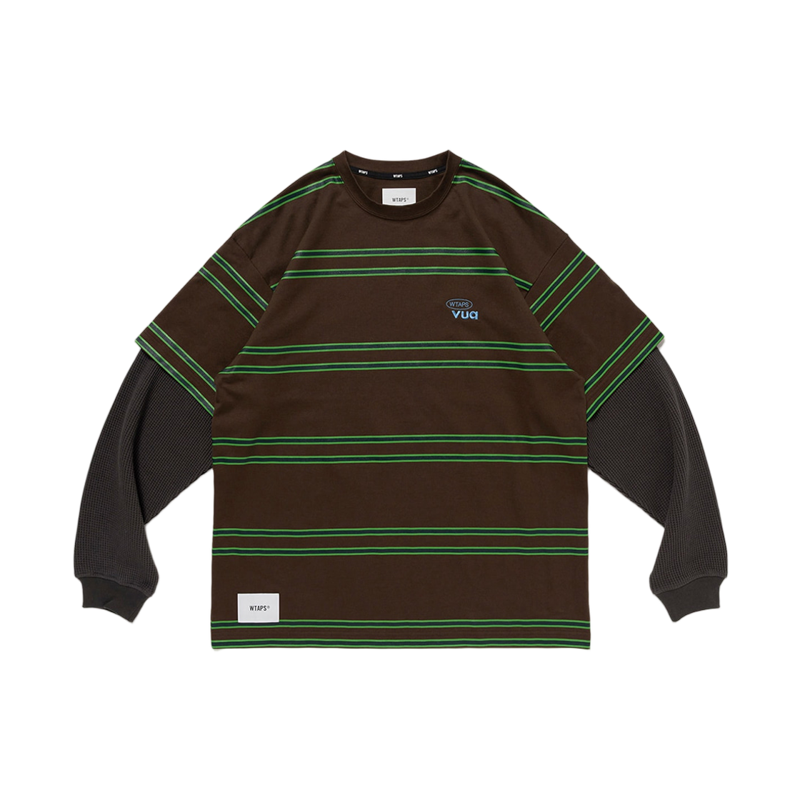 252ATDT-CSM20 WTAPS Sldr 02 Cotton L/S Brown