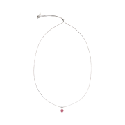 Riomeu Signature Stone Snake Chain Necklace Pink