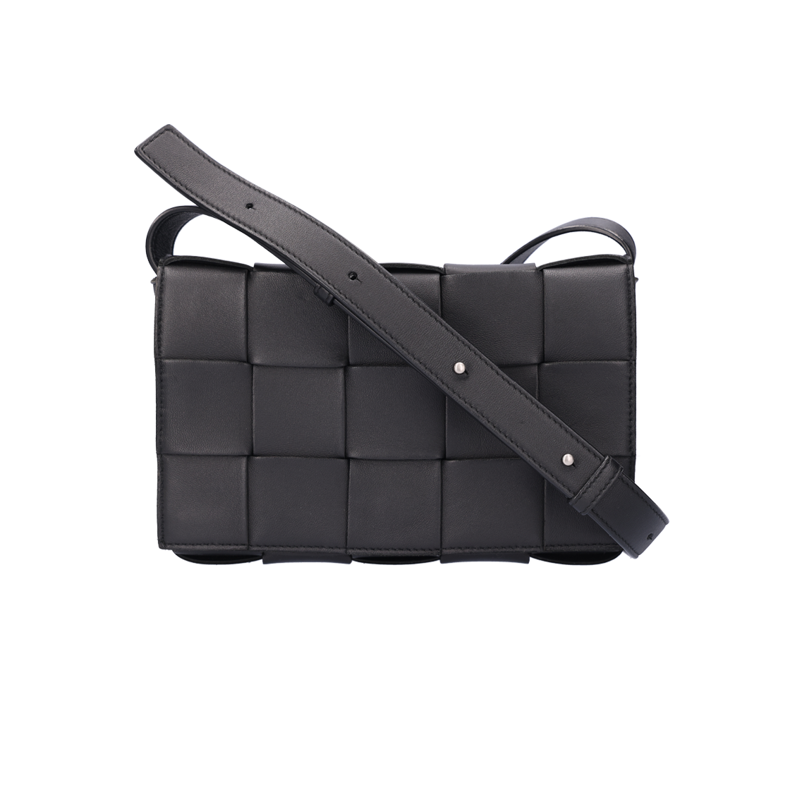 ITWU9AGD2OUW Bottega Veneta 578004 Cassette Bag in Black Lambskin