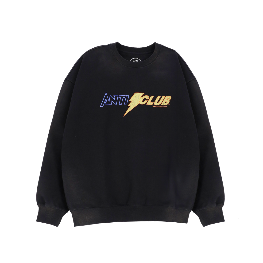 안티소셜소셜클럽 빈티지 썬더 크루넥 블랙(Anti Social Social Club Vintage Thunder Crewneck/BLACK)