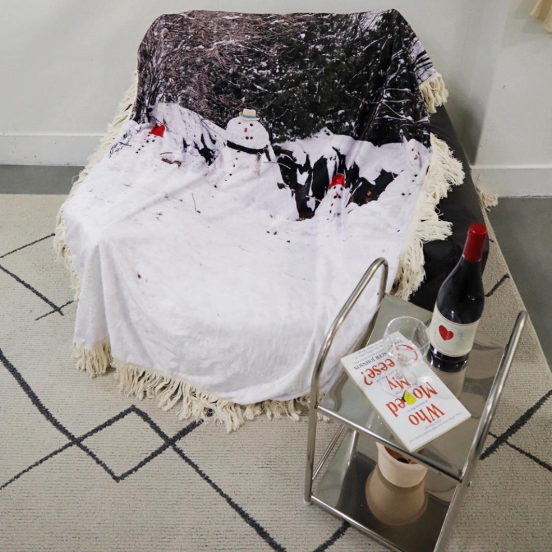 유라이크왓 스노우맨 블랭킷 (세로형)([3% 포인트 적립] you like what Snowman Blanket (Vertical)) - 2