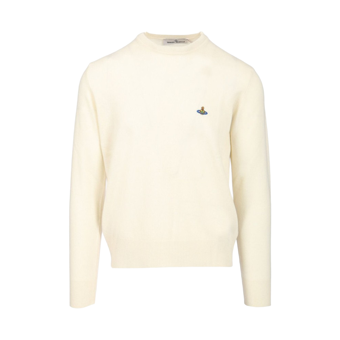 27010012-Y0037-A408 Vivienne Westwood Alex Orb Logo Sweater Cream