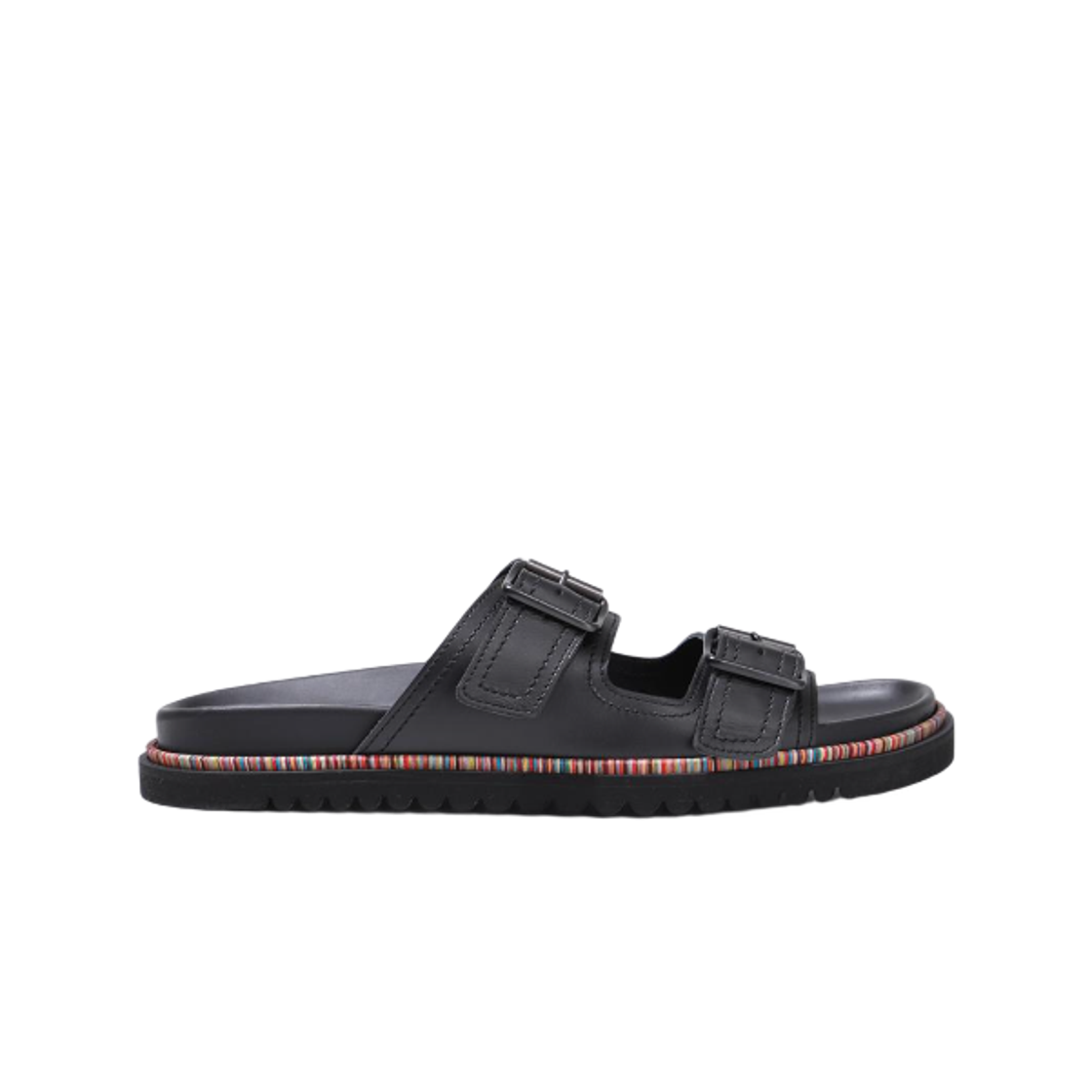 M1S-PNX10-KCLF-79 Paul Smith Leather Phoenix Sandals Black