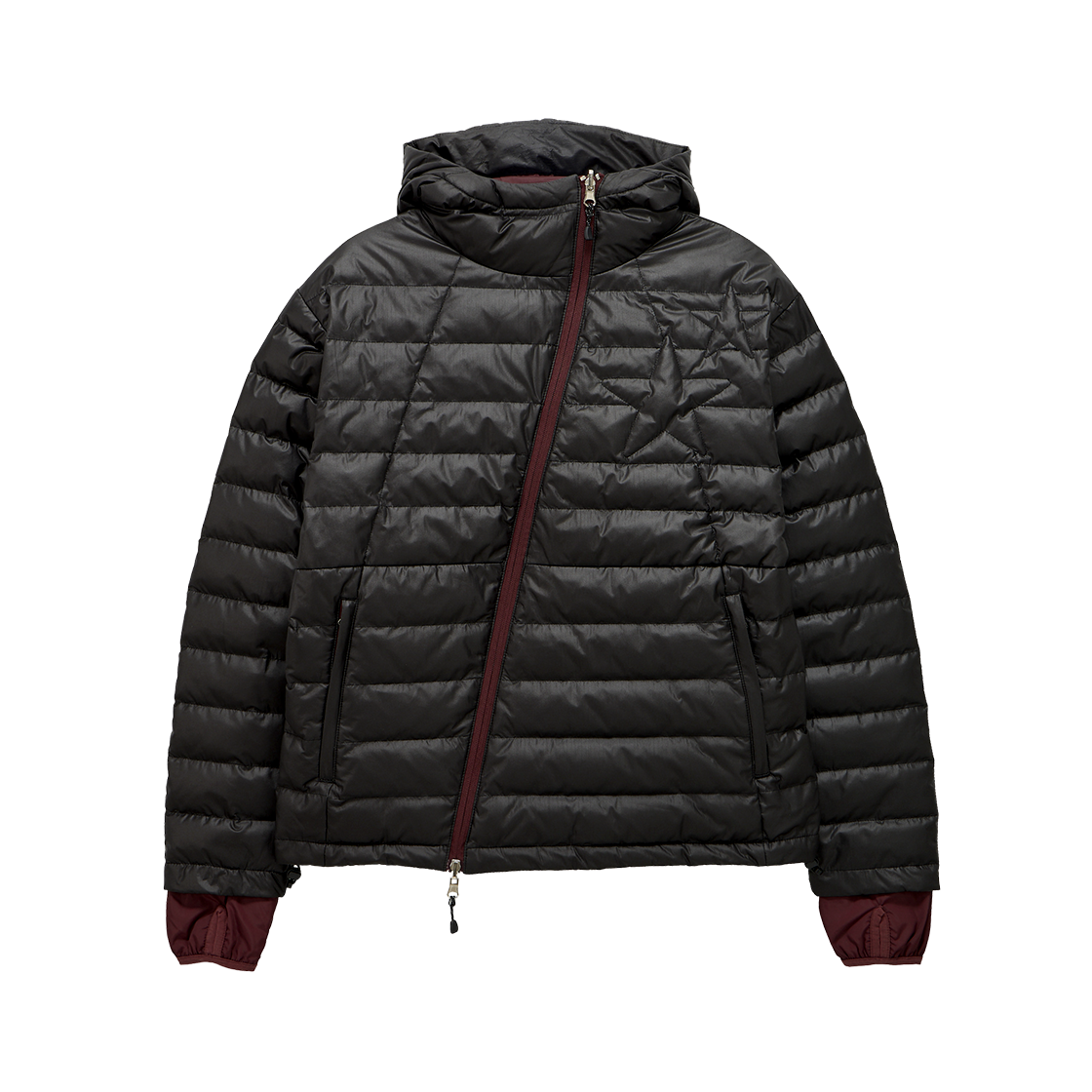단델 스타 퀼팅 라이트 다운 재킷 블랙