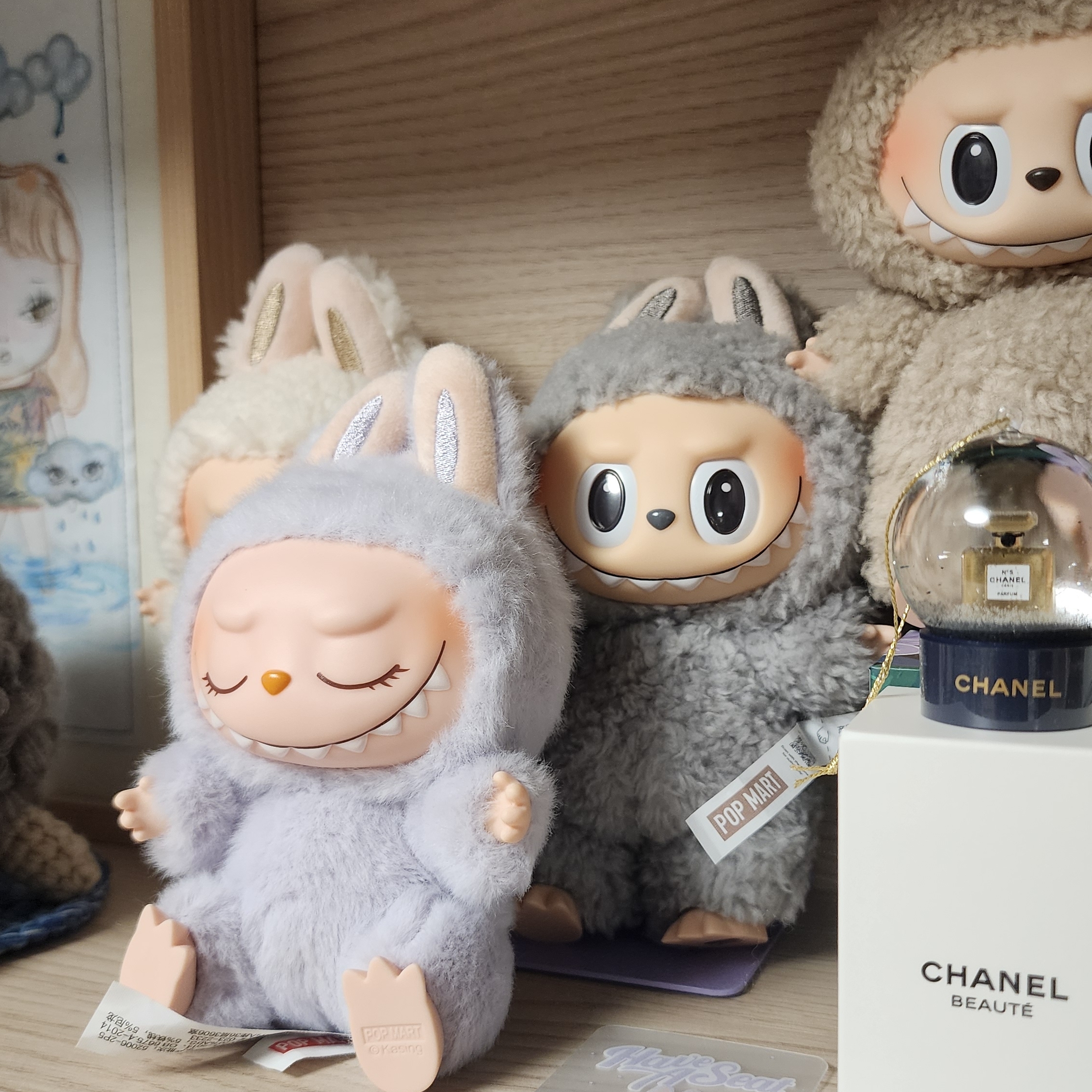 Pop Mart Labubu Let's Play Together Doll Series Zizi Keyring (Opened Case) 착용 스타일 - 2