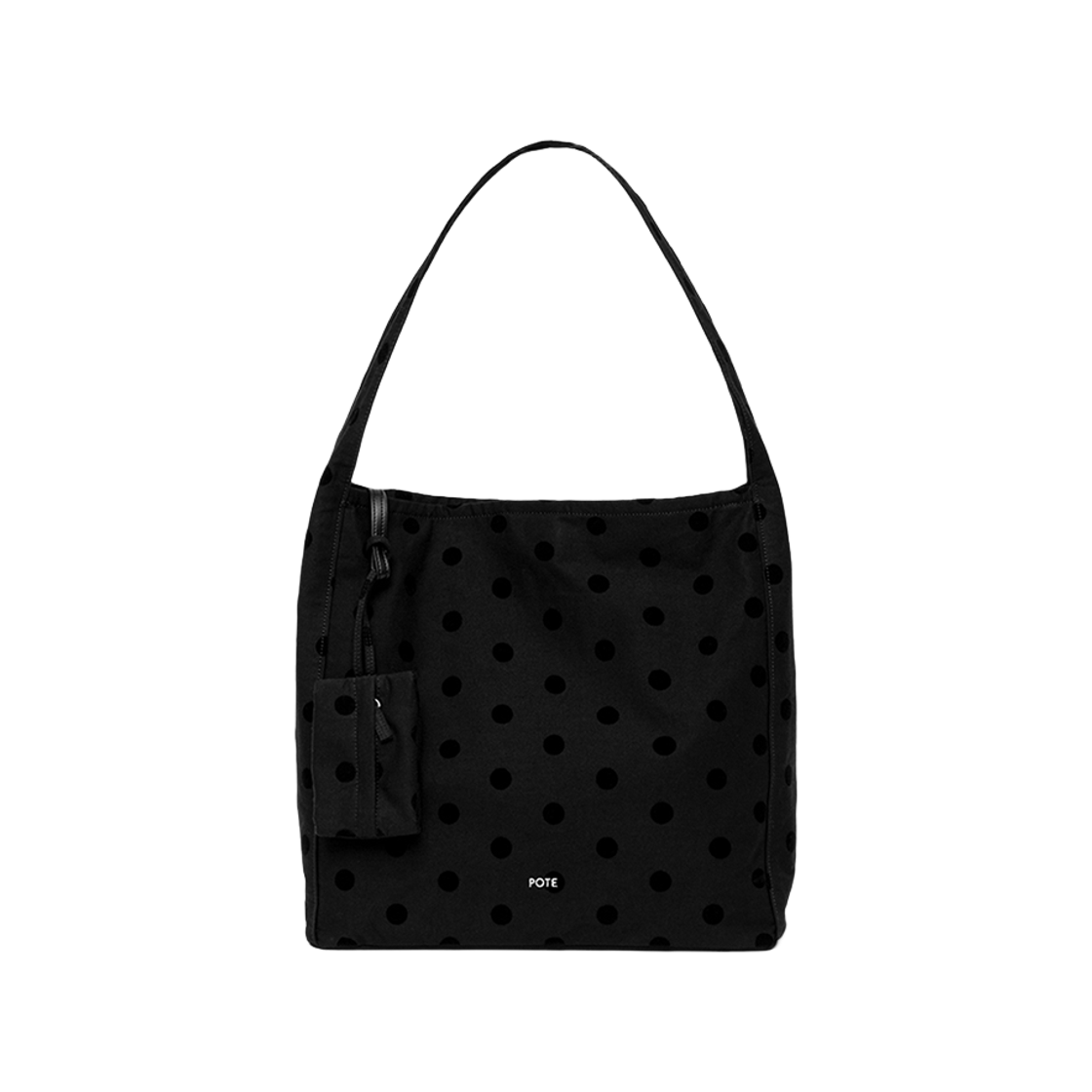 포테 0007 레이어드 파우치 호보 백 도트블랙(POTE 0007 Layered Pouch Hobo Bag Dot Black) - 1