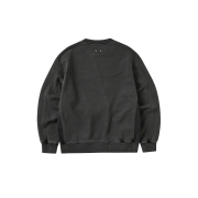 Riomeu Unbalanced Incision Pigmentation Heavy Sweatshirt Charcoal