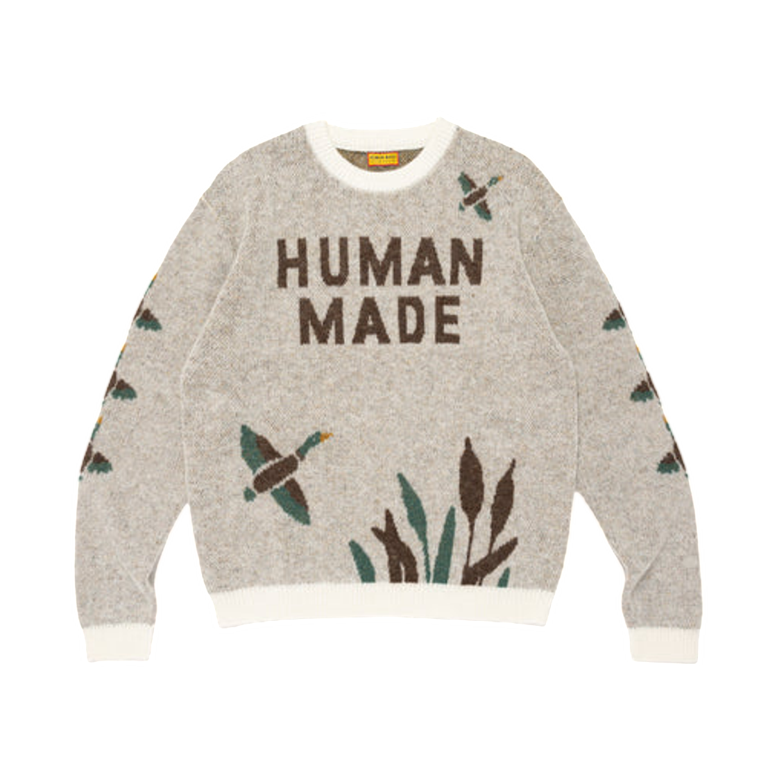 HM30CS014 Human Made Graphic Knit Sweater White