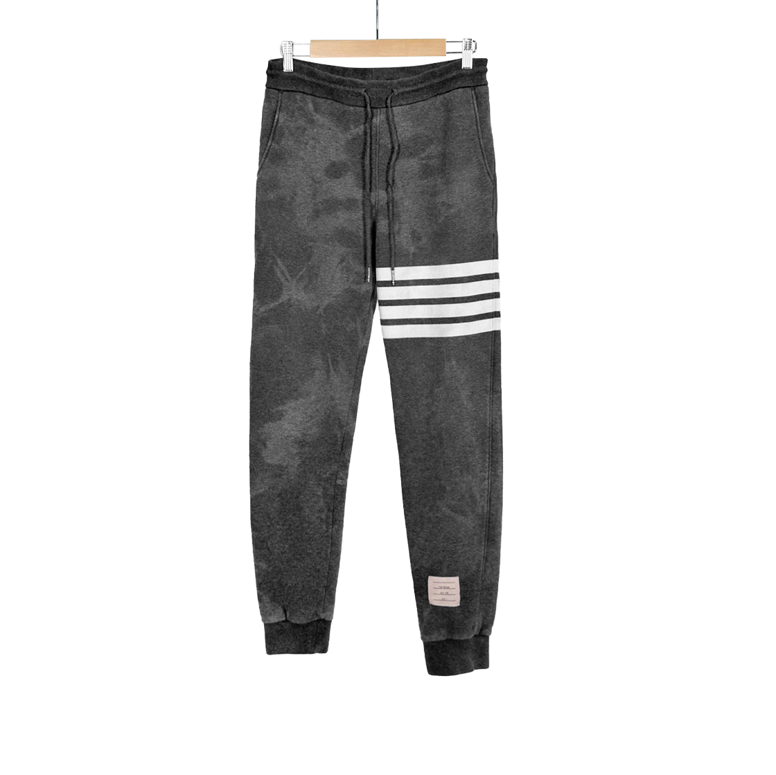 IT3ICVNLG564 Thom Browne Men's 4-Bar Stripe Cotton Sweat Jogger Pants - Gray