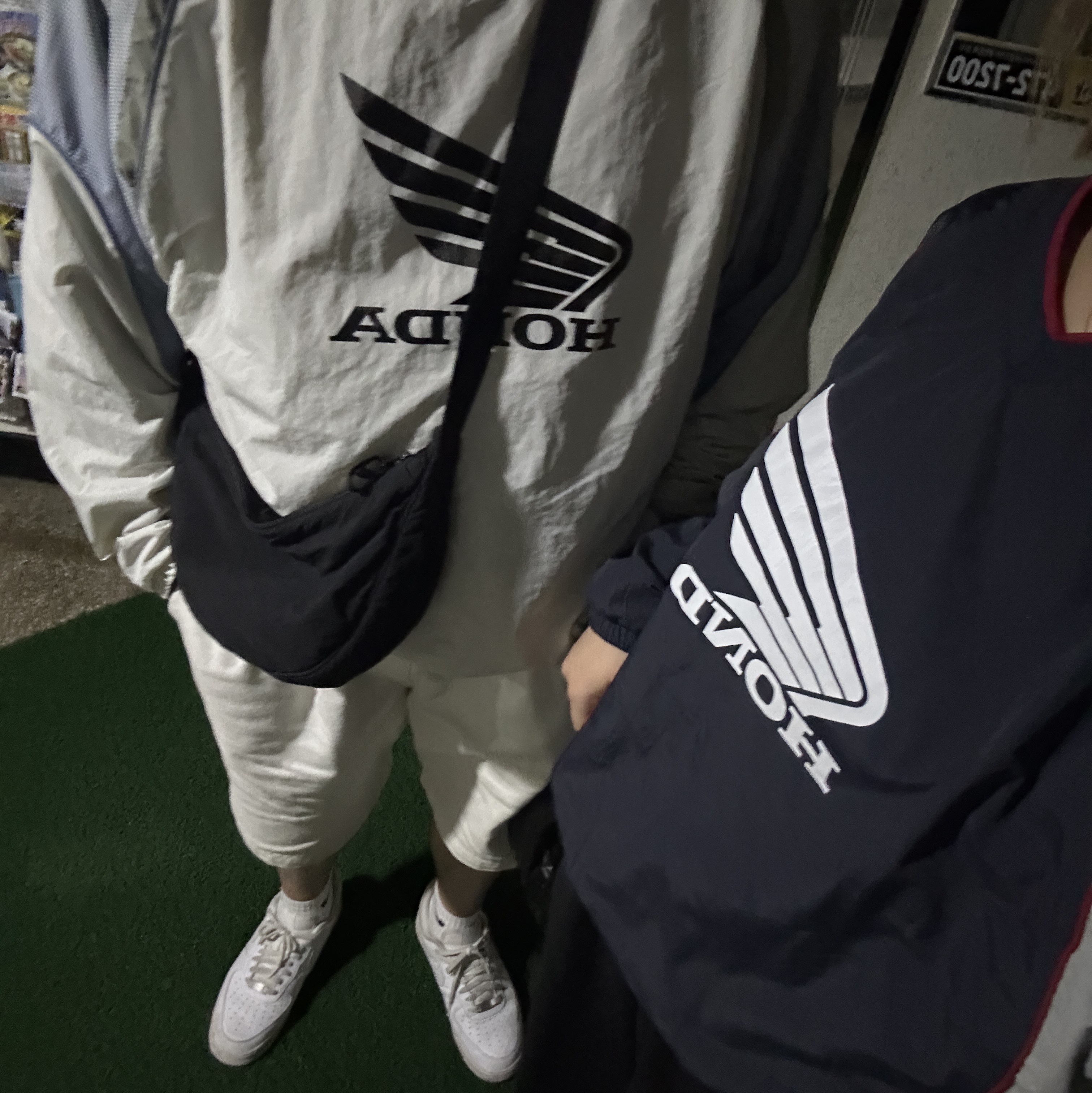 Honda Speed Track Nylon Long Sleeve Navy, Honda Speed Track Nylon Long Sleeve Beige 착용 스타일 - 5