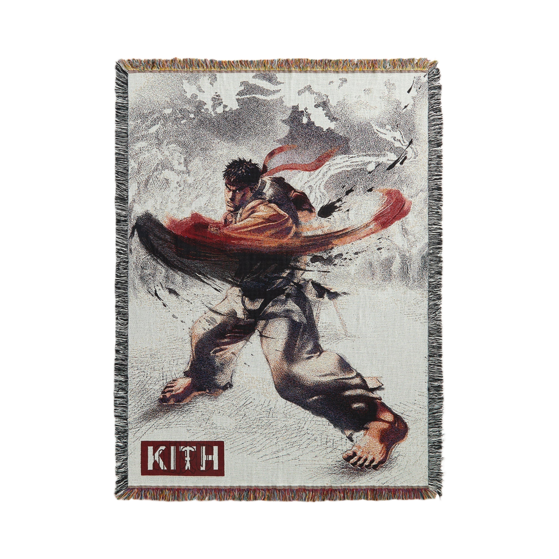 KHLBL0003-906 Kith x Capcom Ryu Tapestry Blanket Multi