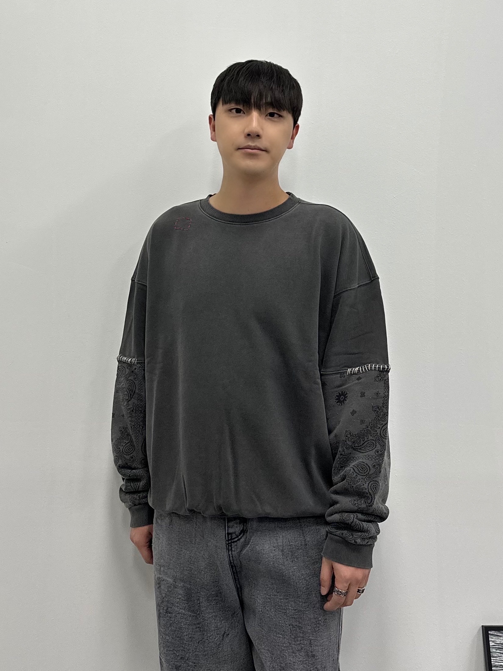 Maison Mihara Yasuhiro Peterson OG Sole Canvas Low Sneakers Black 착용 스타일 - 2