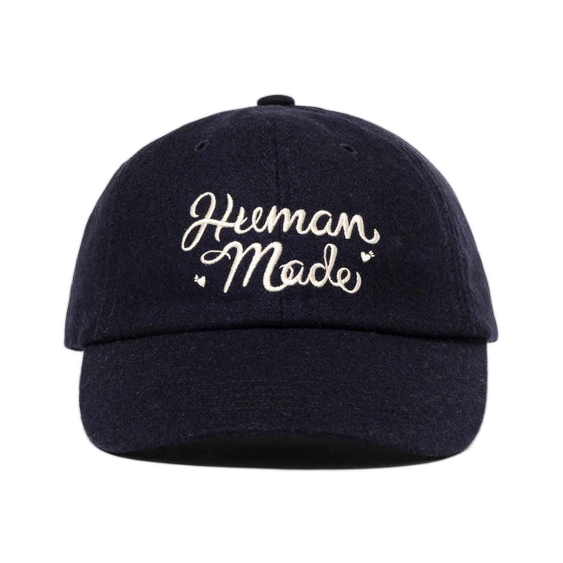 휴먼 메이드 6-패널 울 캡 네이비