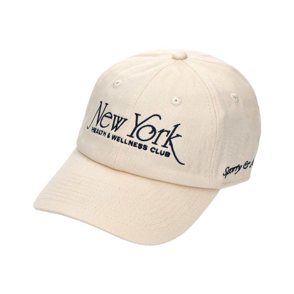 AC040508034CR Sporty & Rich NY 94 Baseball Cap Cream