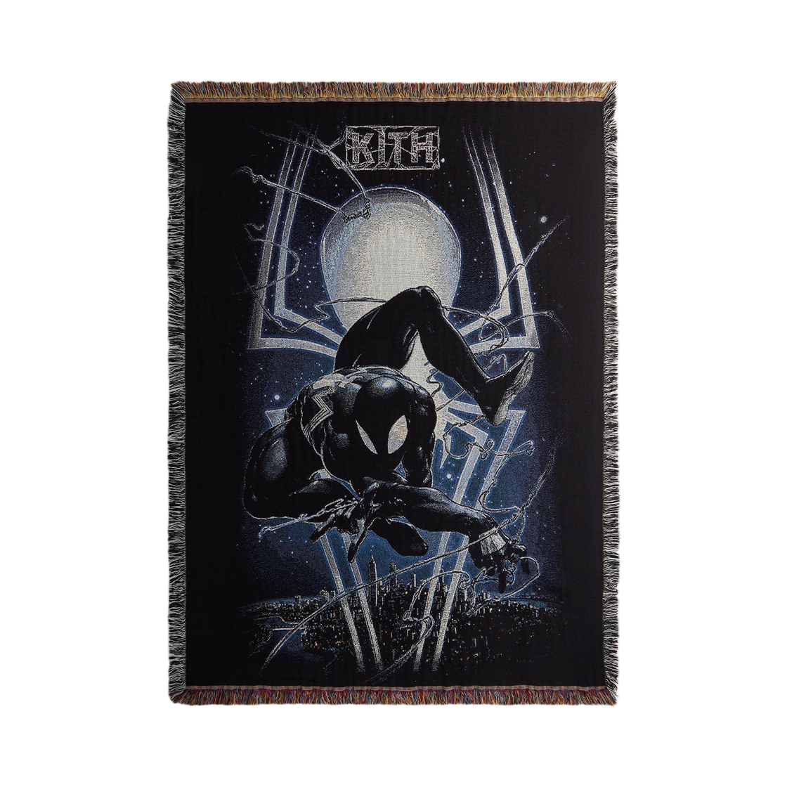 키스 x 마블 스파이더맨 태피스트리 블랭킷 블랙(Kith x Marvel Spider-Man Tapestry Blanket Black)