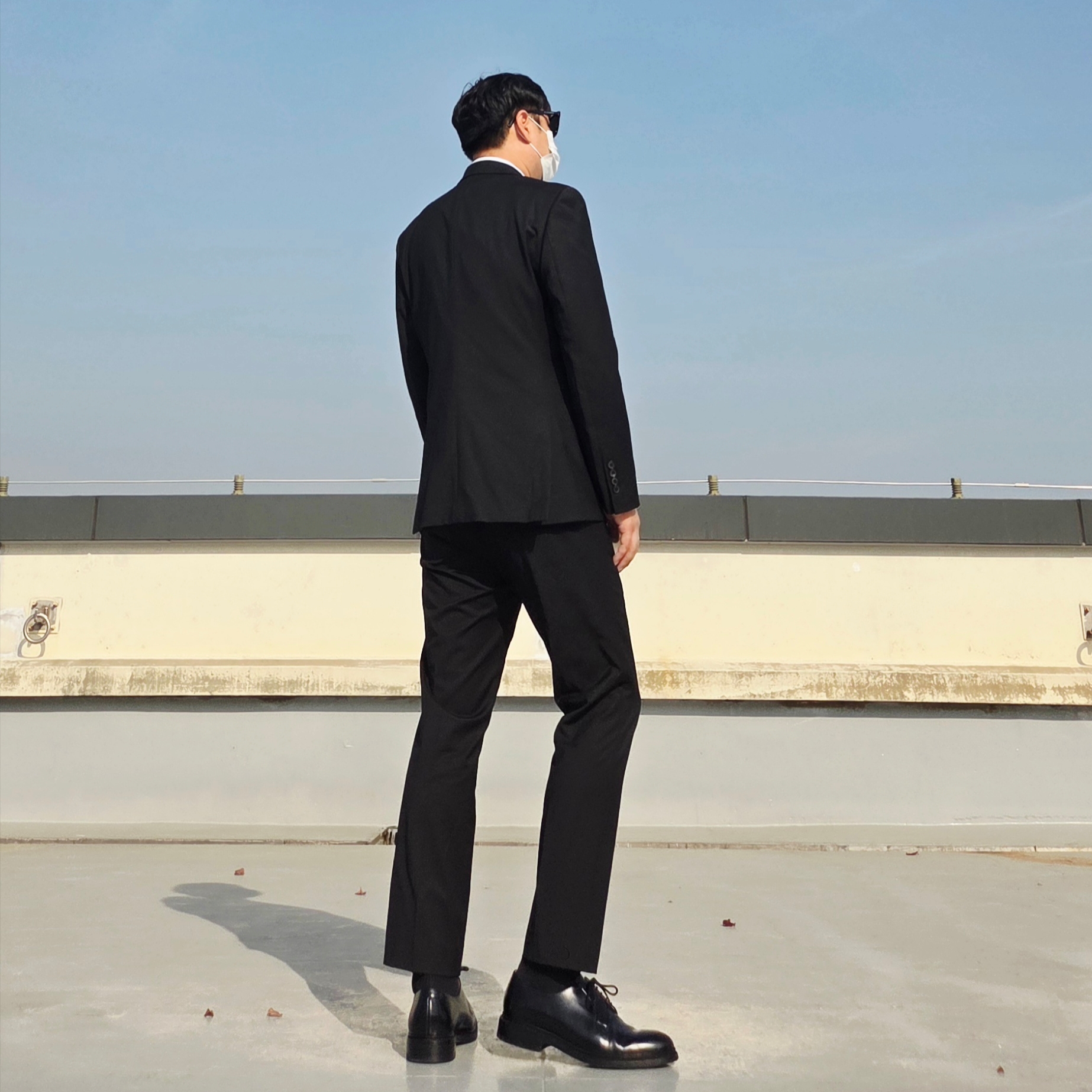 Berwick 5341 Rois Calf 184 Last Leather Sole Black, Gentle Monster Sal 01 Black 착용 스타일 - 5