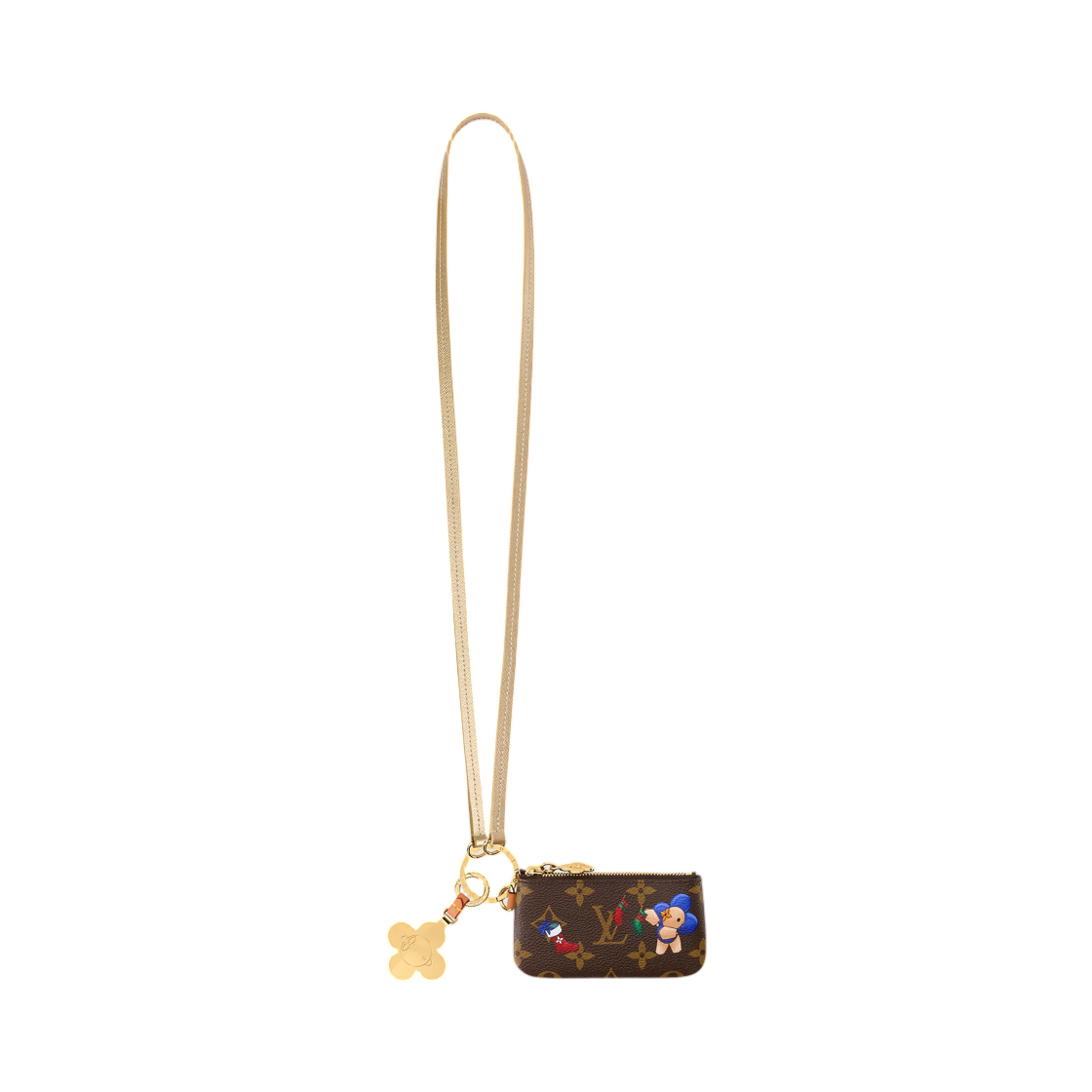 M15338 Louis Vuitton Phone Holder Monogram Iced Gold