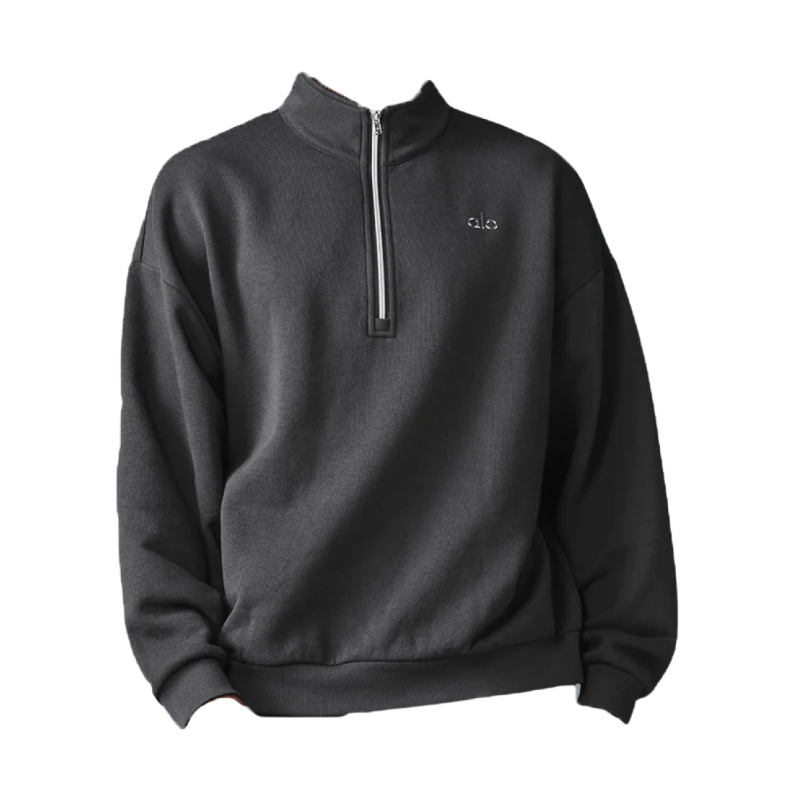 알로 요가 어콜레이드 1/4 집 풀오버 앤트러사이트(Alo Yoga Accolade 1/4 Zip Pullover Anthracite)