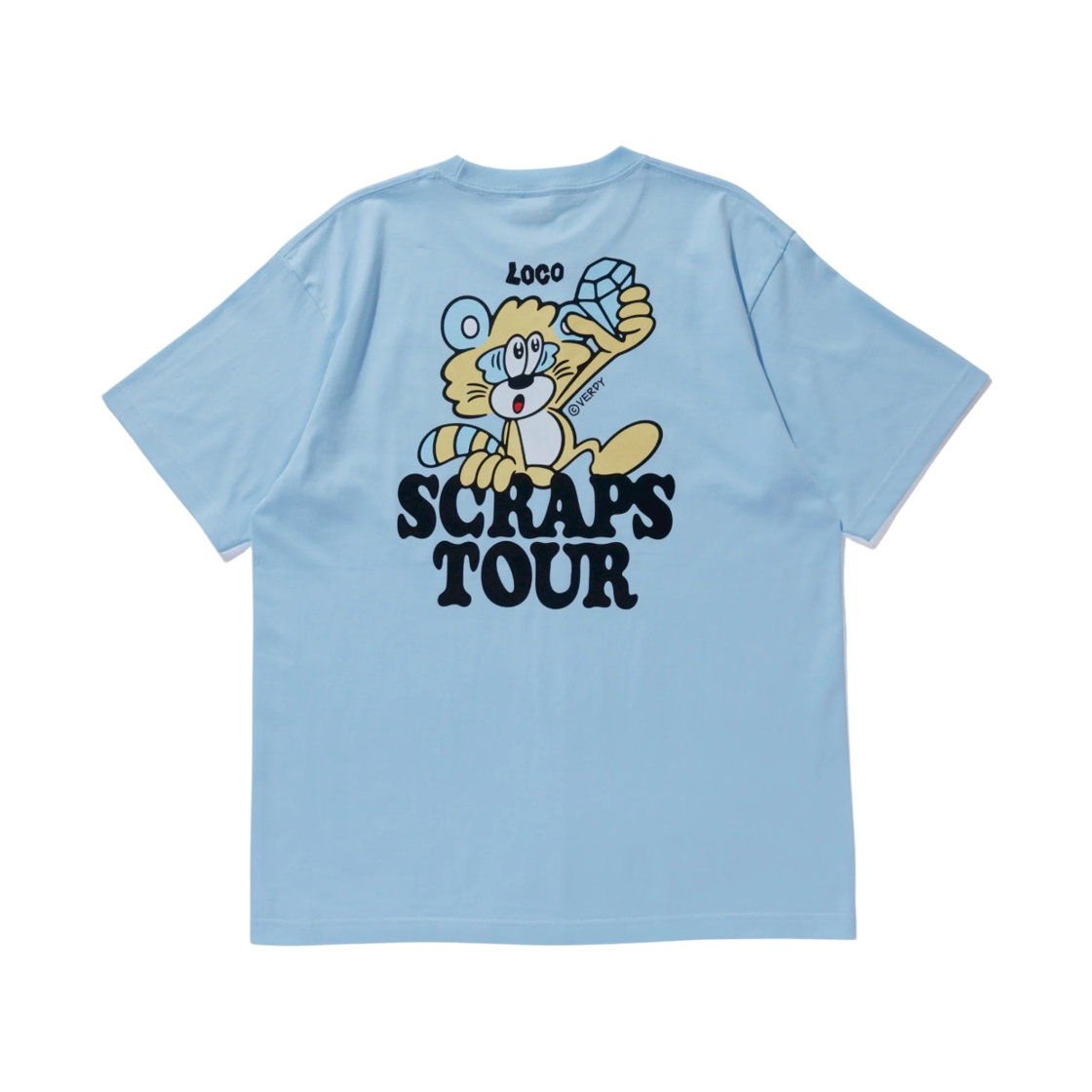 - Verdy x Loco Scraps Tour T-Shirt Blue