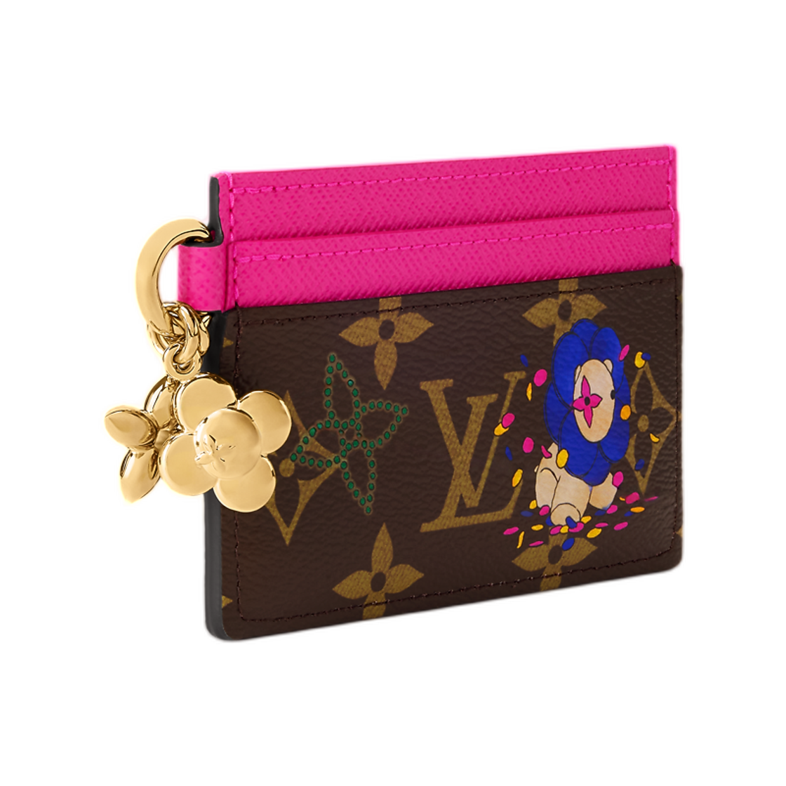 루이비통 LV 참 카드 홀더 모노그램 프로즌 오키드(Louis Vuitton LV Charms Card Holder Monogram Frozen Orchid) - 2