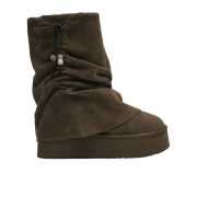 (W) Rockfishweatherwear Gathered Maxi Folded Boots Middle Cocoa