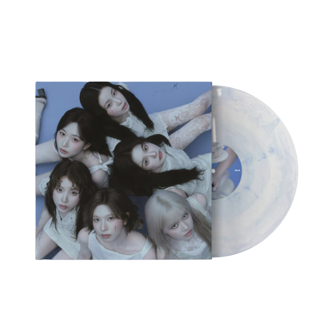 엔믹스 정규 1집 블루 발렌타인 컬러 LP 화이트 (블루 발렌타인 버전)(Nmixx 1st Album Blue Valentine Color LP White (Blue Valentine Ver.))