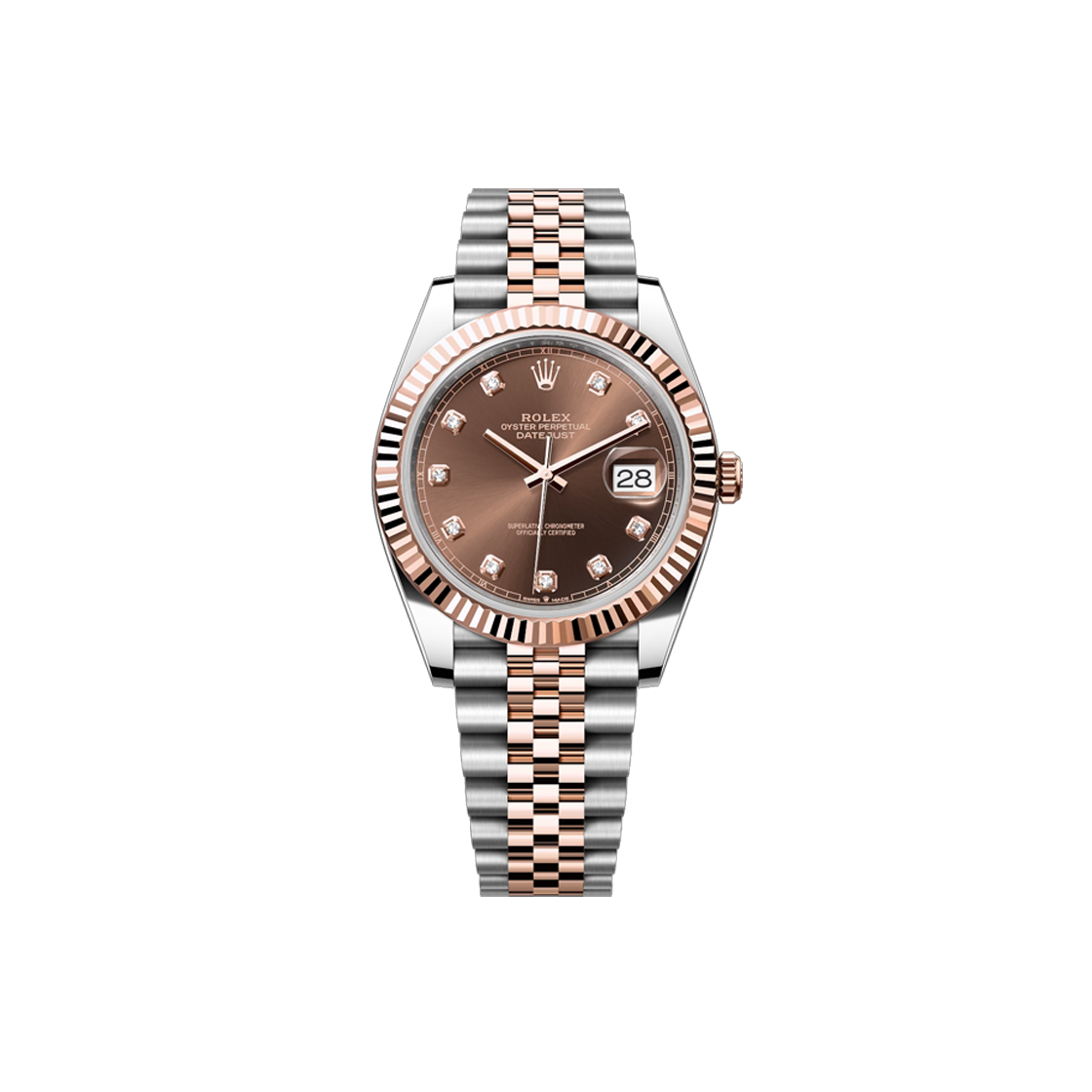 IT3KWTMD76RO Rolex Datejust 41 - 126331 Chocolate 10P Jubilee No. 6895