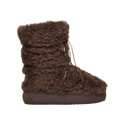 (W) Rockfishweatherwear Curly Fur Boots Middle Cocoa