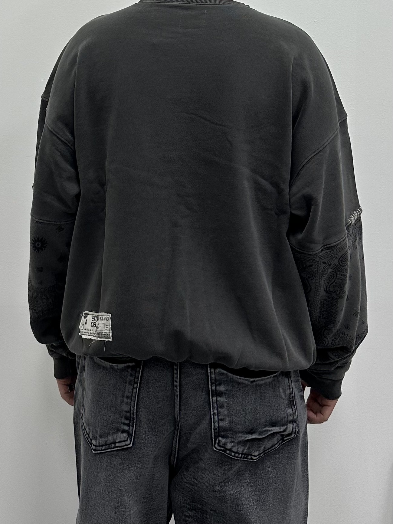 Maison Mihara Yasuhiro Peterson OG Sole Canvas Low Sneakers Black 착용 스타일 - 4