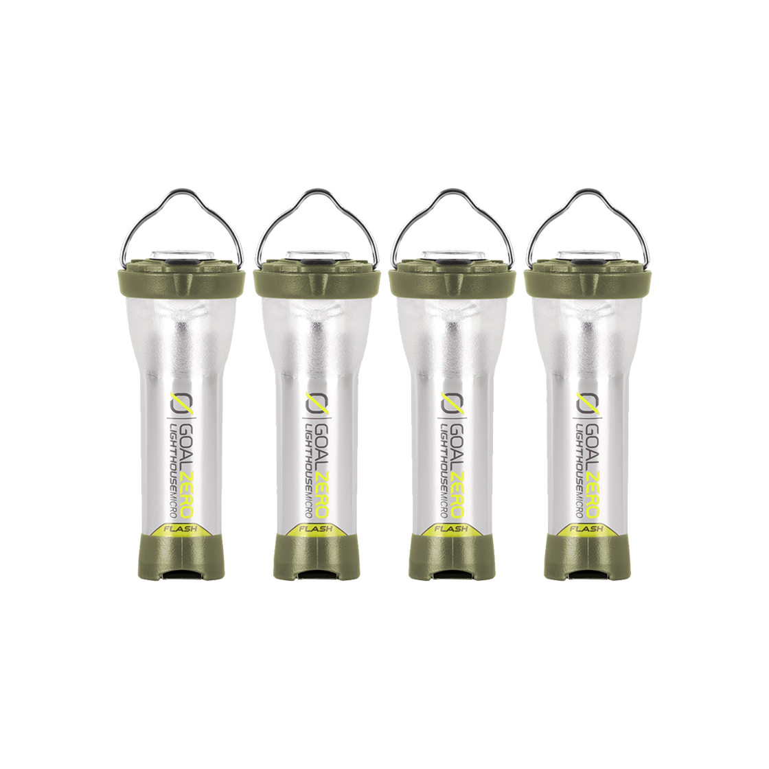 [국내공식밴더] 골제로 라이트하우스 마이크로 랜턴 올리브그린 에디션 4개 정품(GOALZERO Lighthouse Micro Flash USB Rechargeable Lantern Olivegreen Edition)