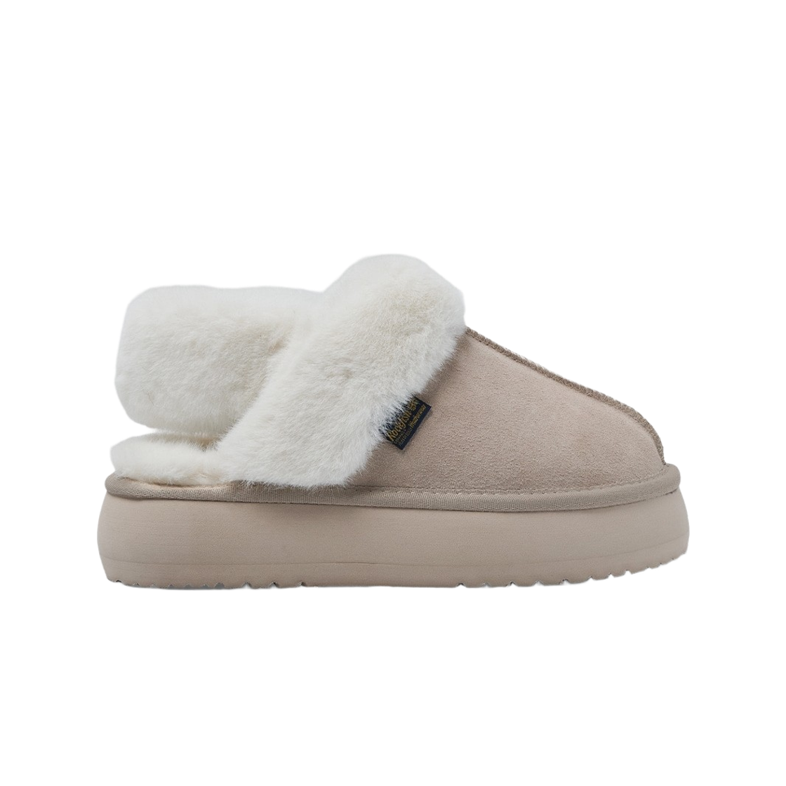 (W) 락피쉬웨더웨어 클라우디 플랫폼 퍼 슬링백 핑크((W) Rockfishweatherwear Cloudy Flatform Fur Slingbacks Pink) - 1