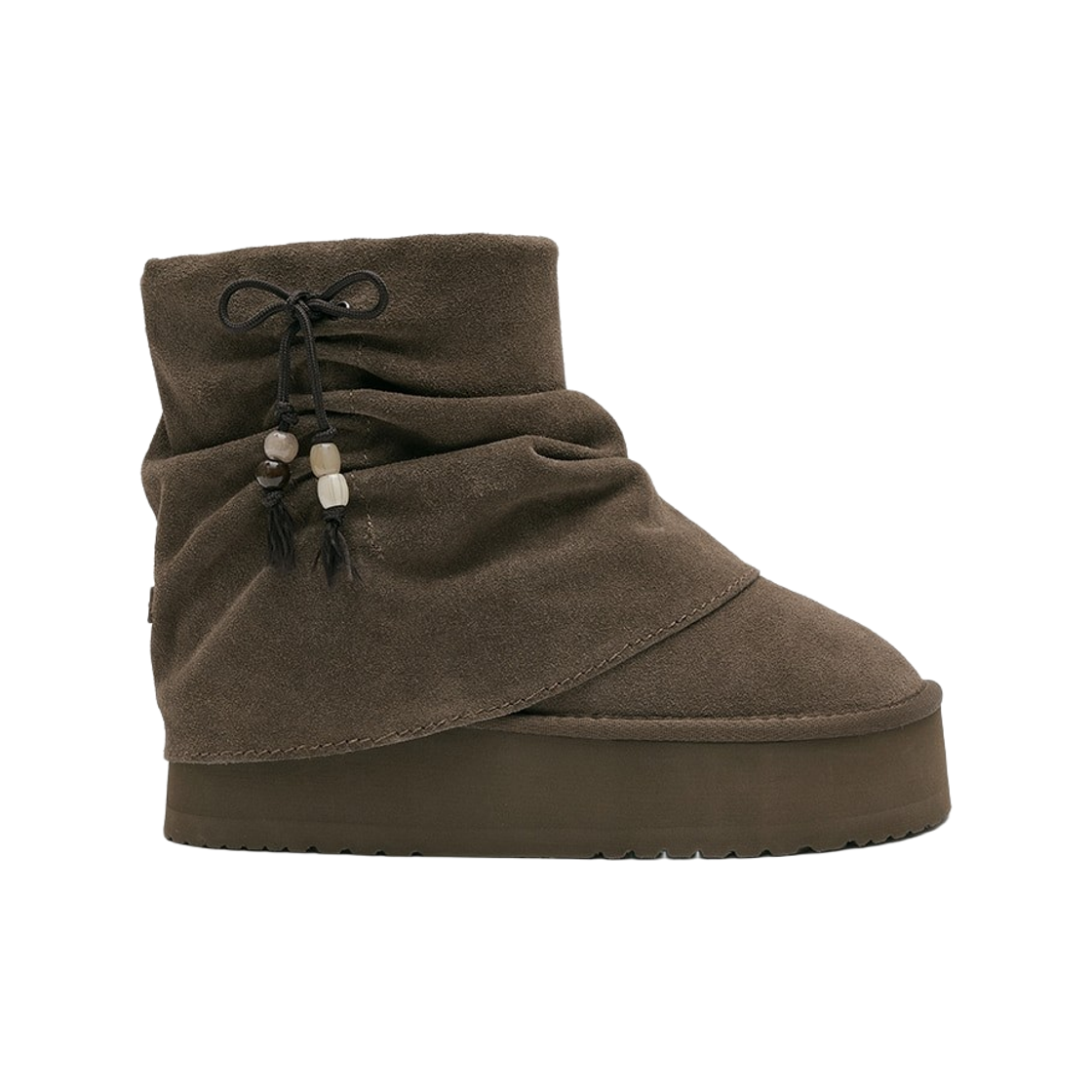 RF1SHBF3UG010 (W) Rockfishweatherwear Gathered Maxi Folded Boots Short Cocoa