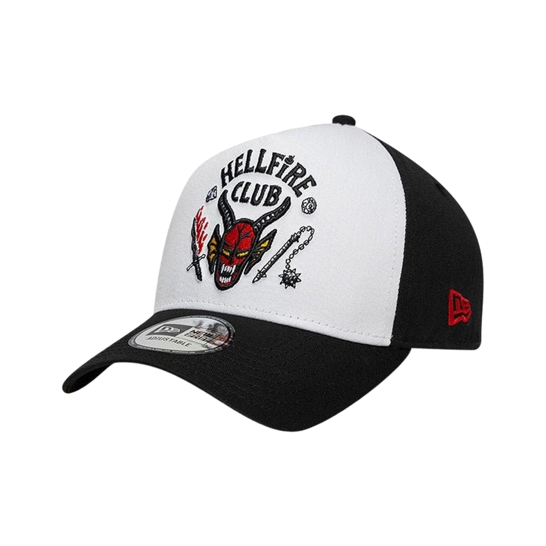 뉴에라 x 기묘한 이야기 9포티 A프레임 화이트 블랙(New Era x Stranger Things 9Forty A-Frame White Black) - 1