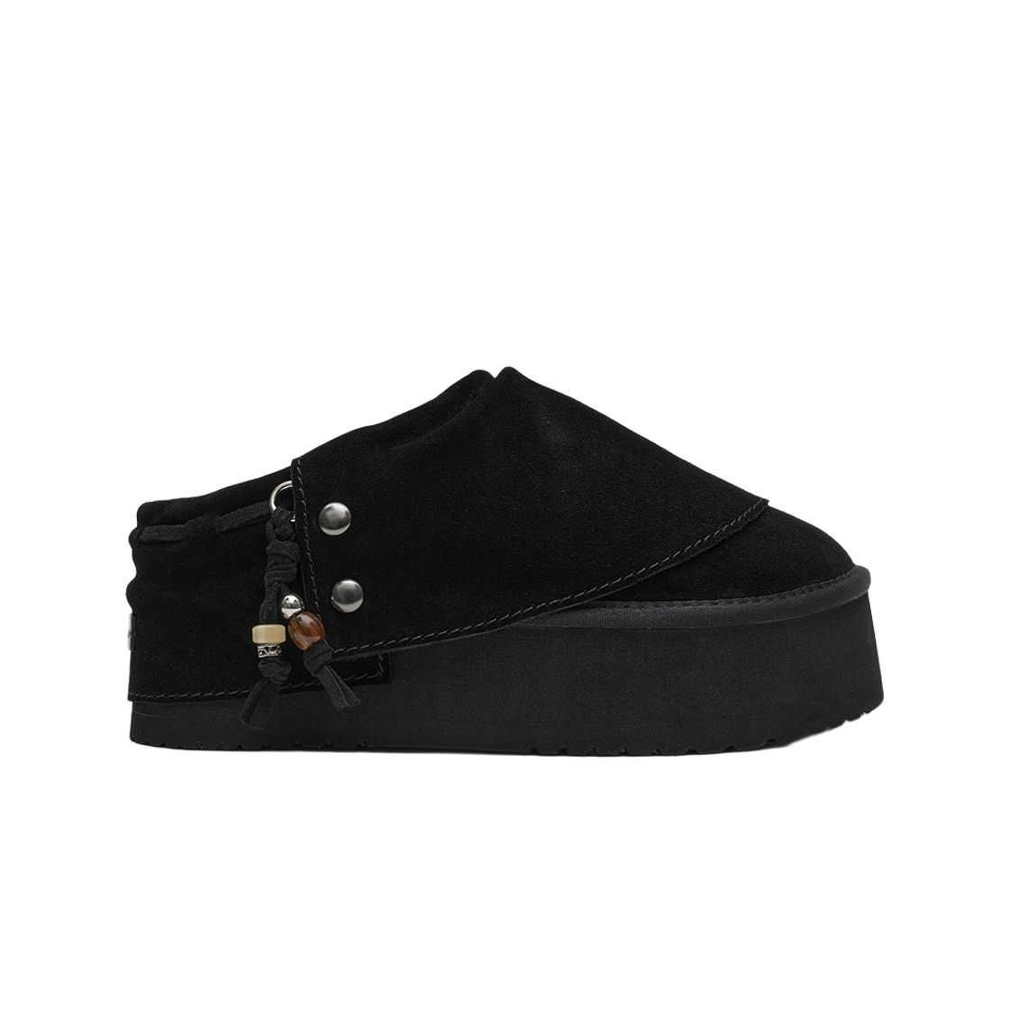 RF1SHBF3FS005 (W) Rockfishweatherwear Stud Maxi Folded Mules Black