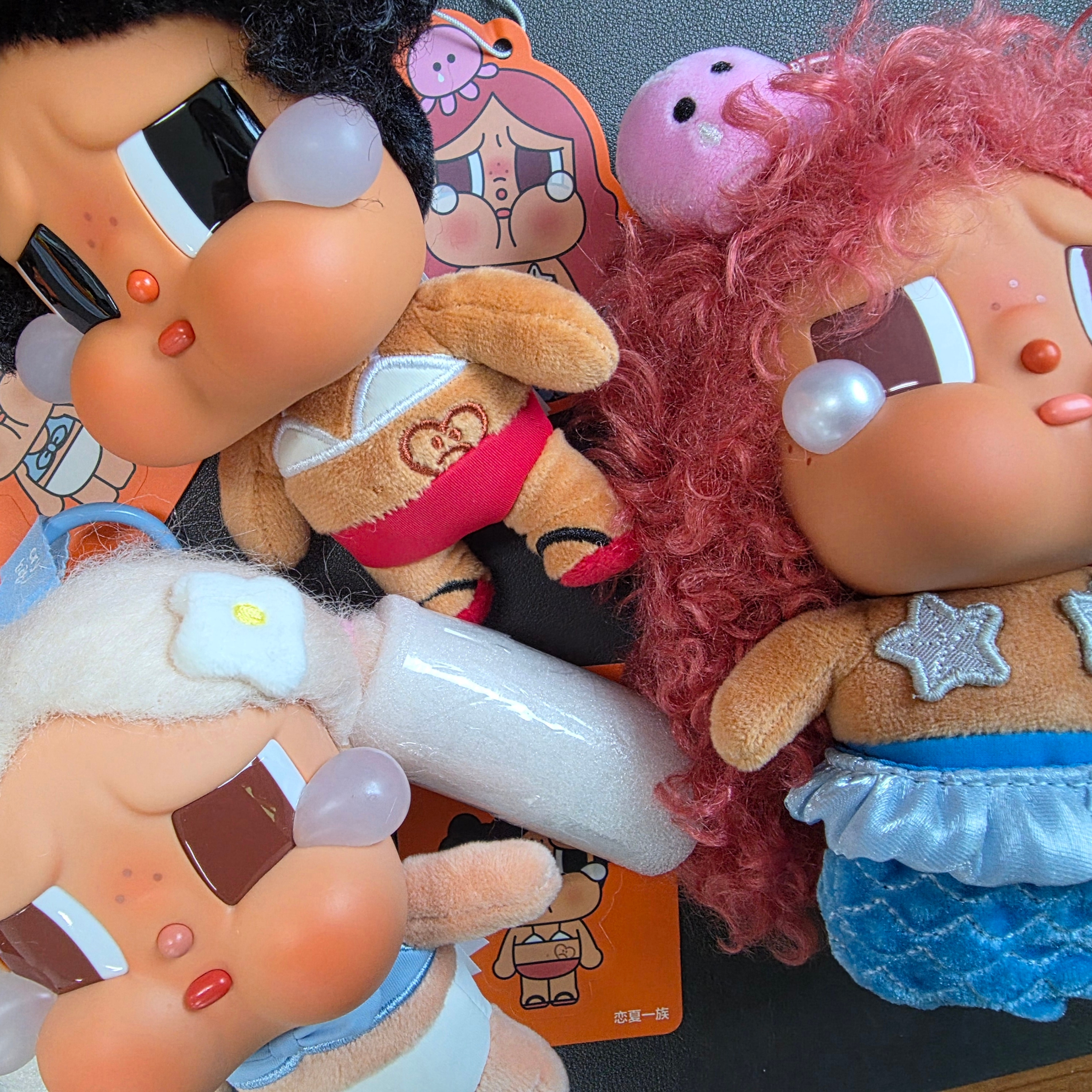 Pop Mart Crybaby Vacation Mode On Series Vinyl Plush Pendant Merbaby Tears (Opened Case) 착용 스타일 - 3
