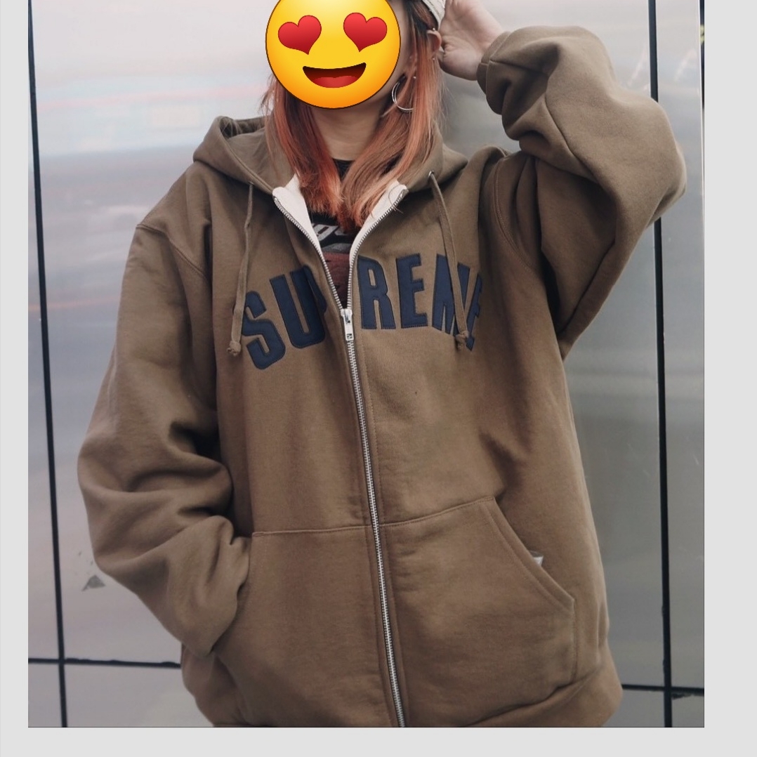 Supreme Arc Thermal Lined Zip Up Hooded Sweatshirt Dusty Brown - 25FW 착용 스타일 - 1