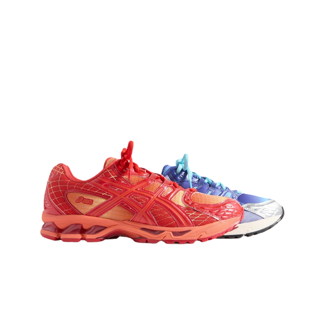 - Asics x Kith x Marvel vs. Capcom Gel-Nimbus 10.1 & Blind Comic Book Italian Straw Molten Lava Mazarine Blue (Set of 2)