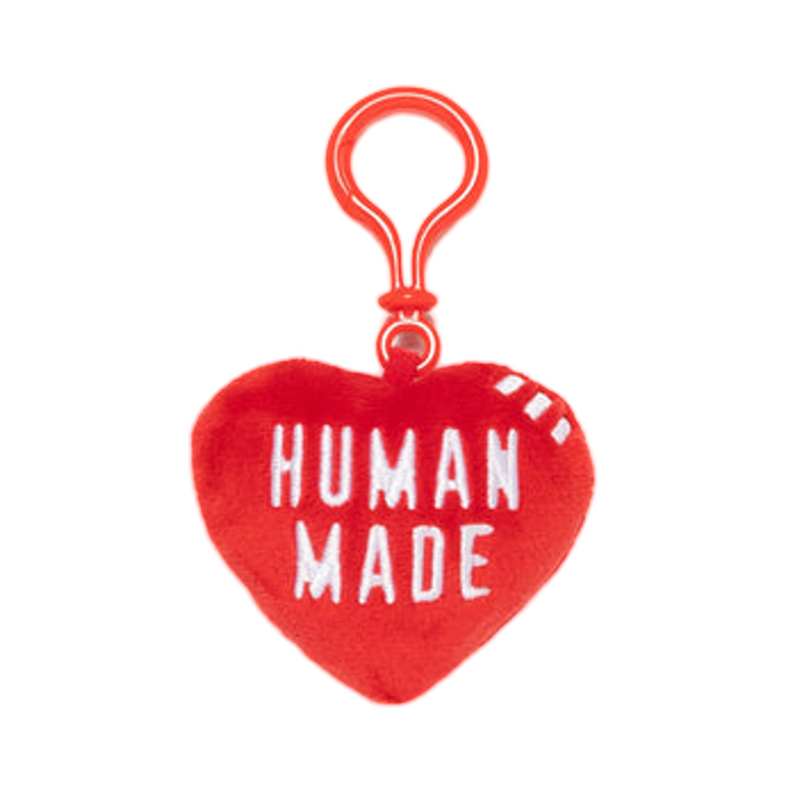 휴먼 메이드 스터프드 하트 키 참 레드(Human Made Stuffed Heart Key Charm Red)