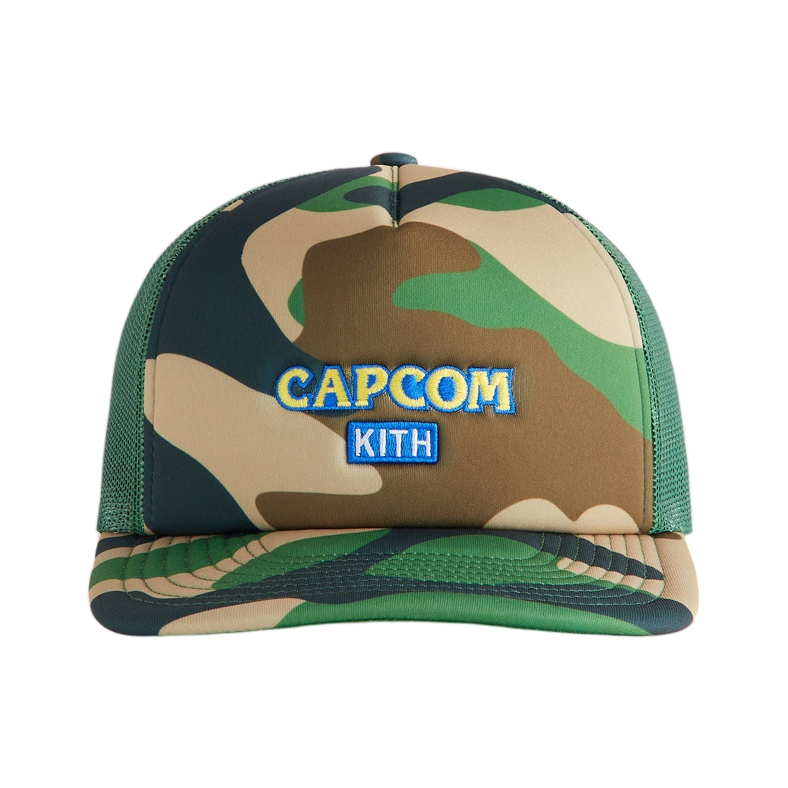 KHM051349-901 Kith x Capcom Camo Nolan Trucker Hat Camo