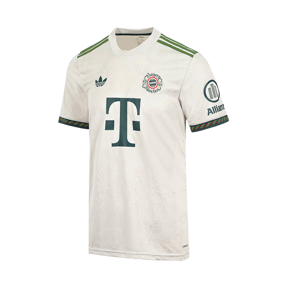 아디다스 FC 바이에른 뮌헨 25/26 위센 저지 베이지 - KR 사이즈 (논 마킹 버전)(Adidas FC Bayern Munchen 25/26 Wiesn Jersey Beige - KR Sizing (Non Marking Ver.))